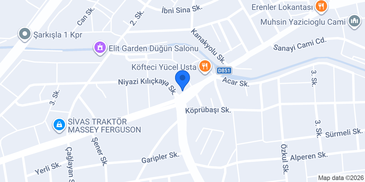 ERLAÇİN TARIM A.Ş konumu