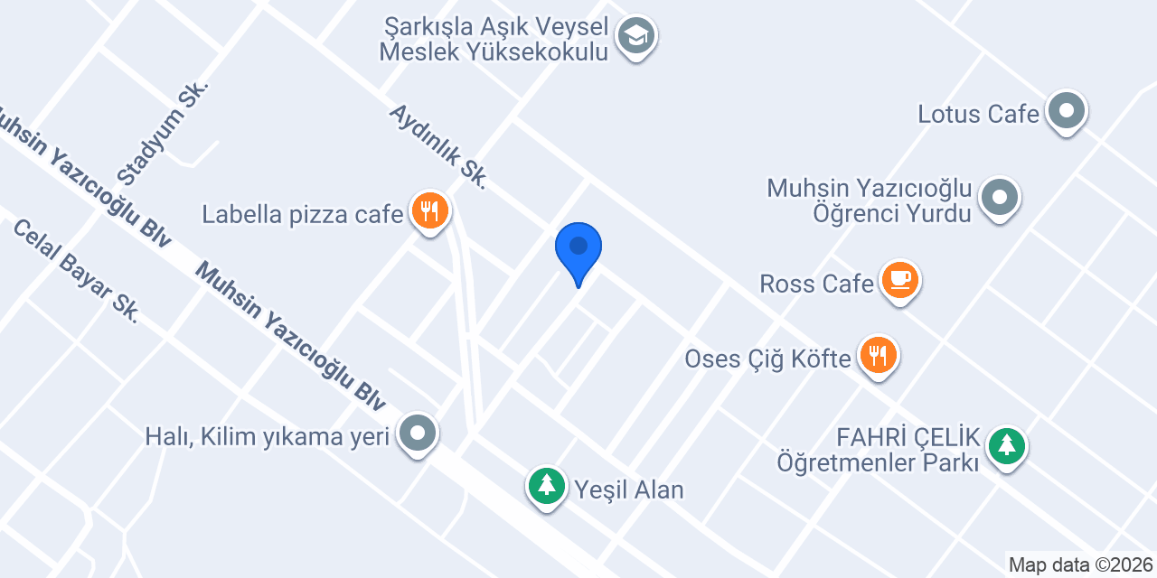 Gökkuş çiçek evi konumu