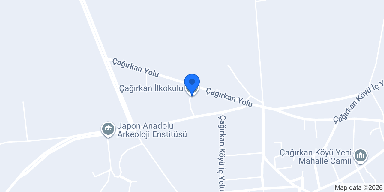 Çağırkan İlkokulu konumu