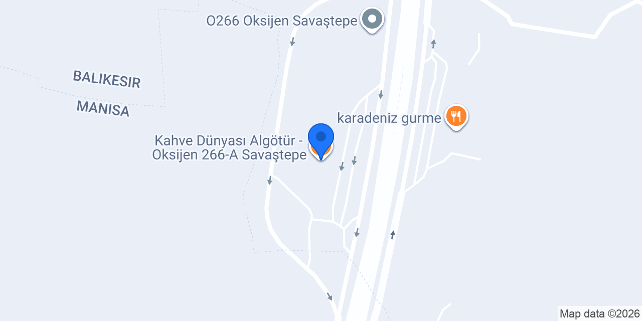 Kahve Dünyası Algötür - Oksijen 266-A Savaştepe konumu