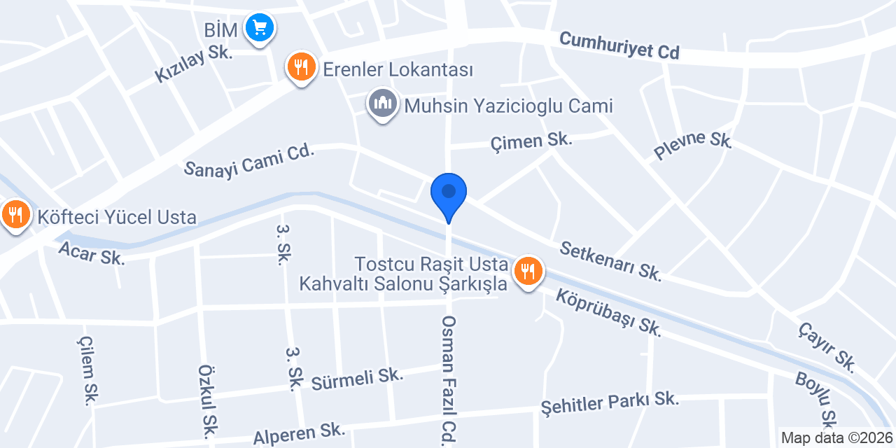 Yıldırım Kebab Kokoreç konumu