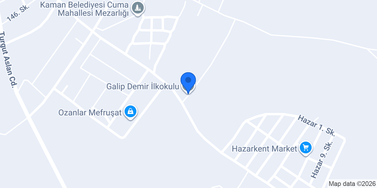 Galip Demir İlkokulu konumu