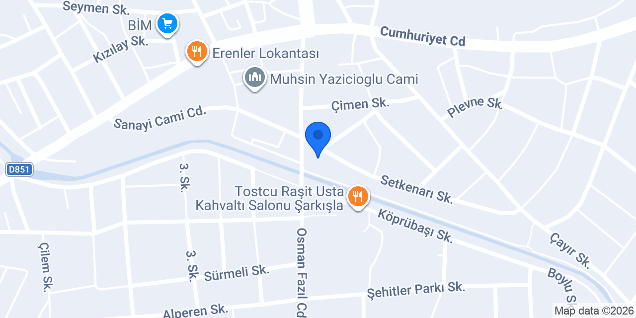 Öz Lezzetçim konumu