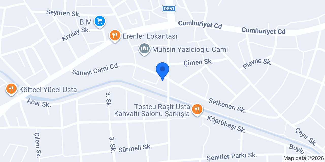 Tadim Pide Firini konumu