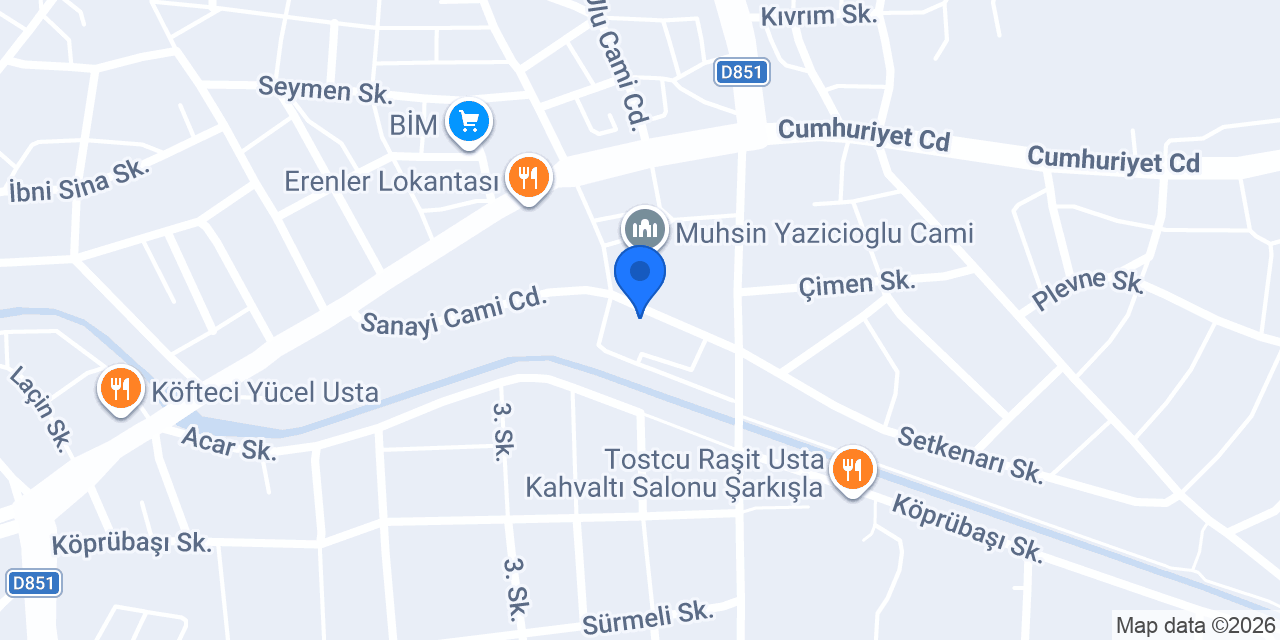BULUT VETERİNER KLİNİĞİ konumu
