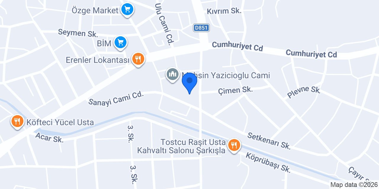OZii ERKEK KUAFÖRÜ konumu