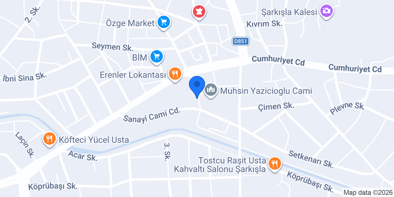 Filinta Erkek Kuaforu konumu