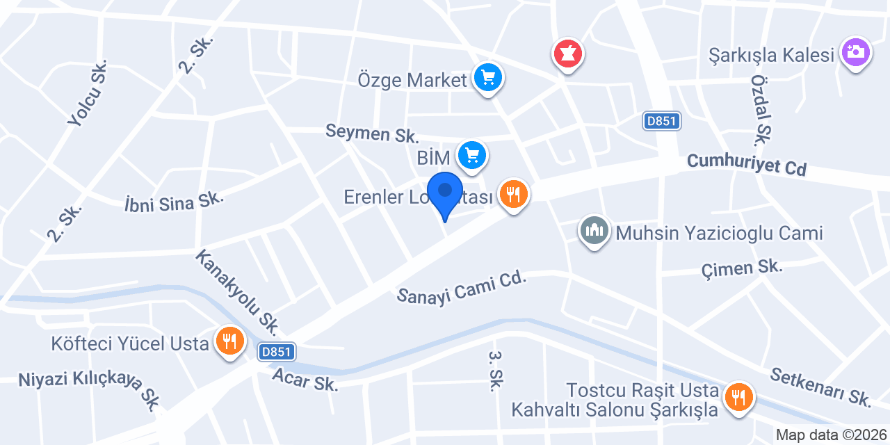 Özoğlu İnşaat konumu
