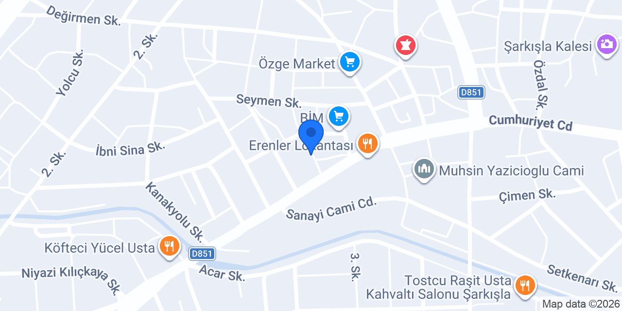 Diş Hekimi Mansur DOĞAN konumu