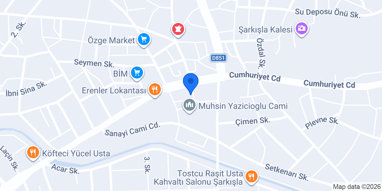 Birtat Donas Hatay Usulü Döner konumu