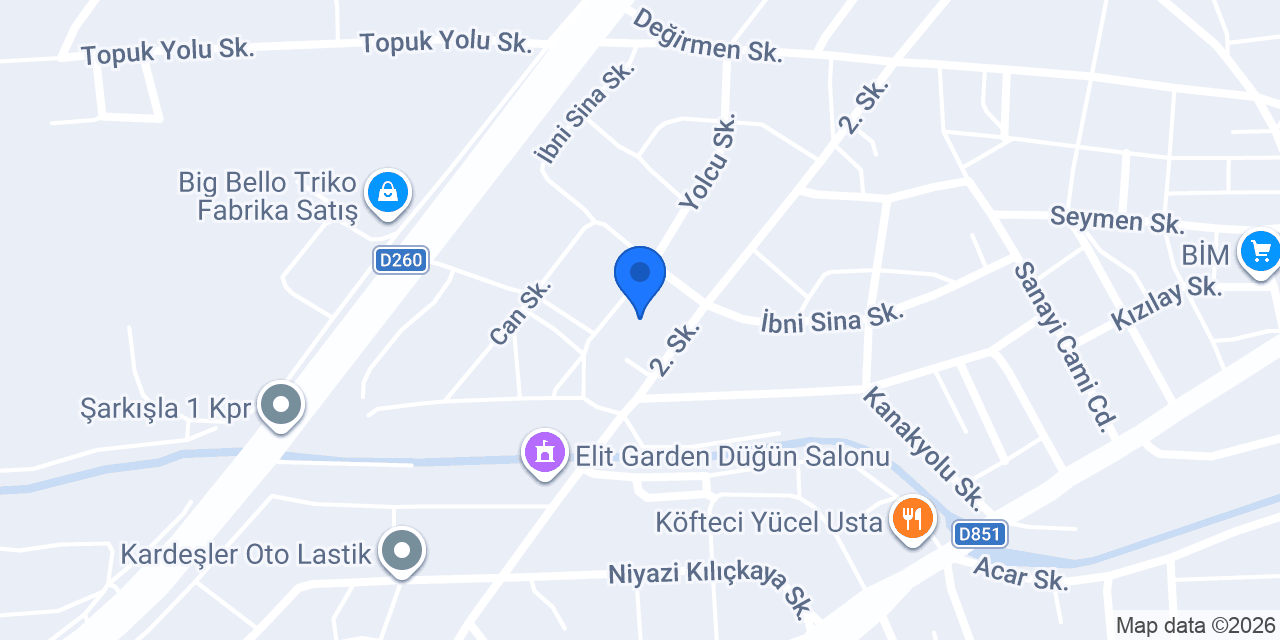 Öz Sebat Hipermerket konumu