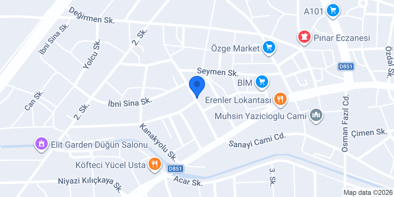 Hazar Döşeme konumu