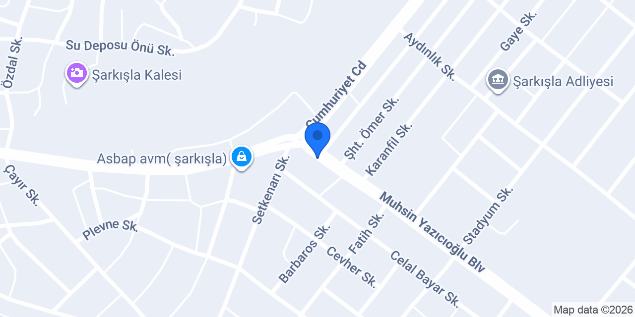 Tokat Fidancılık konumu