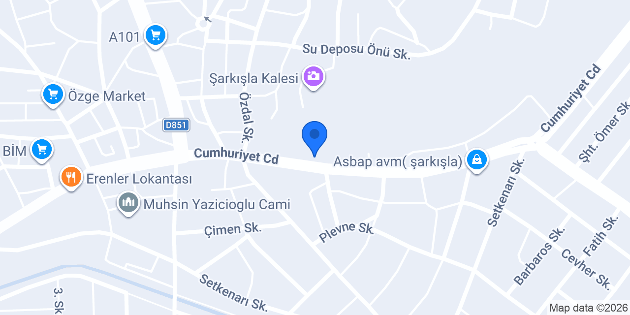 Şarkışla Coşkun Tantuni konumu