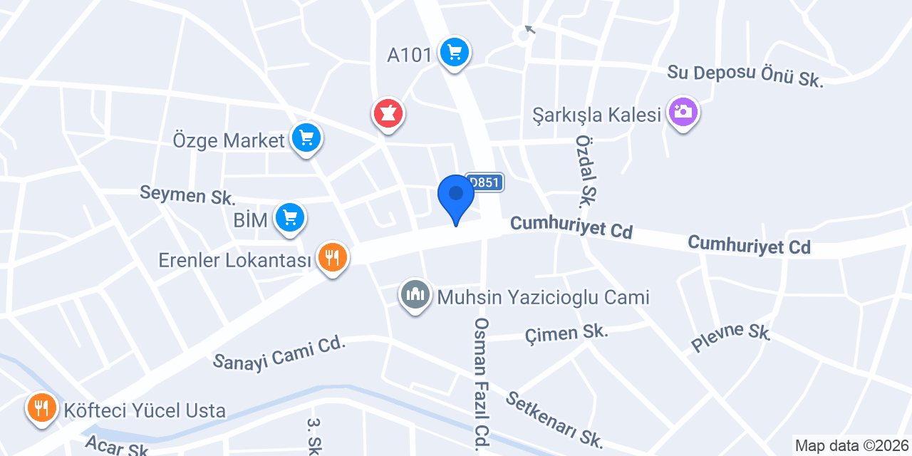 VakıfBank Şarkışla Şubesi konumu