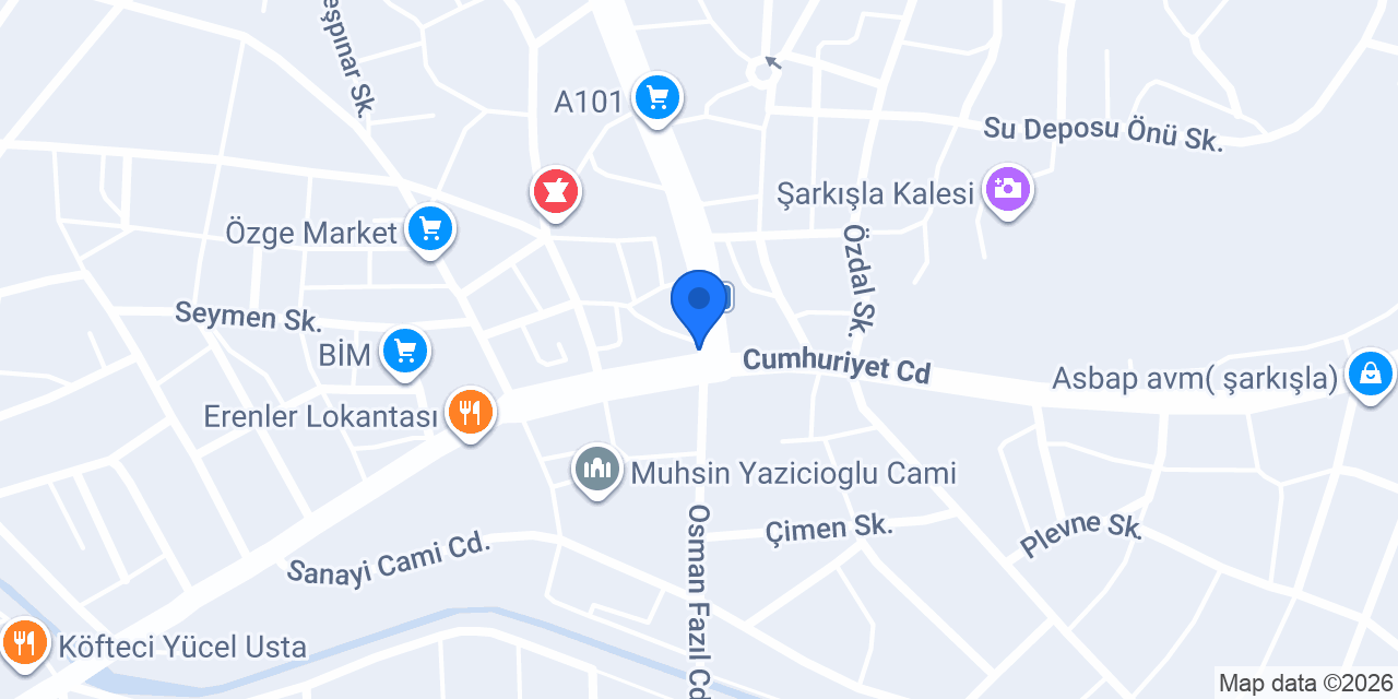 YILMAZLAR TUHAFİYE(CENKYAZMA) konumu