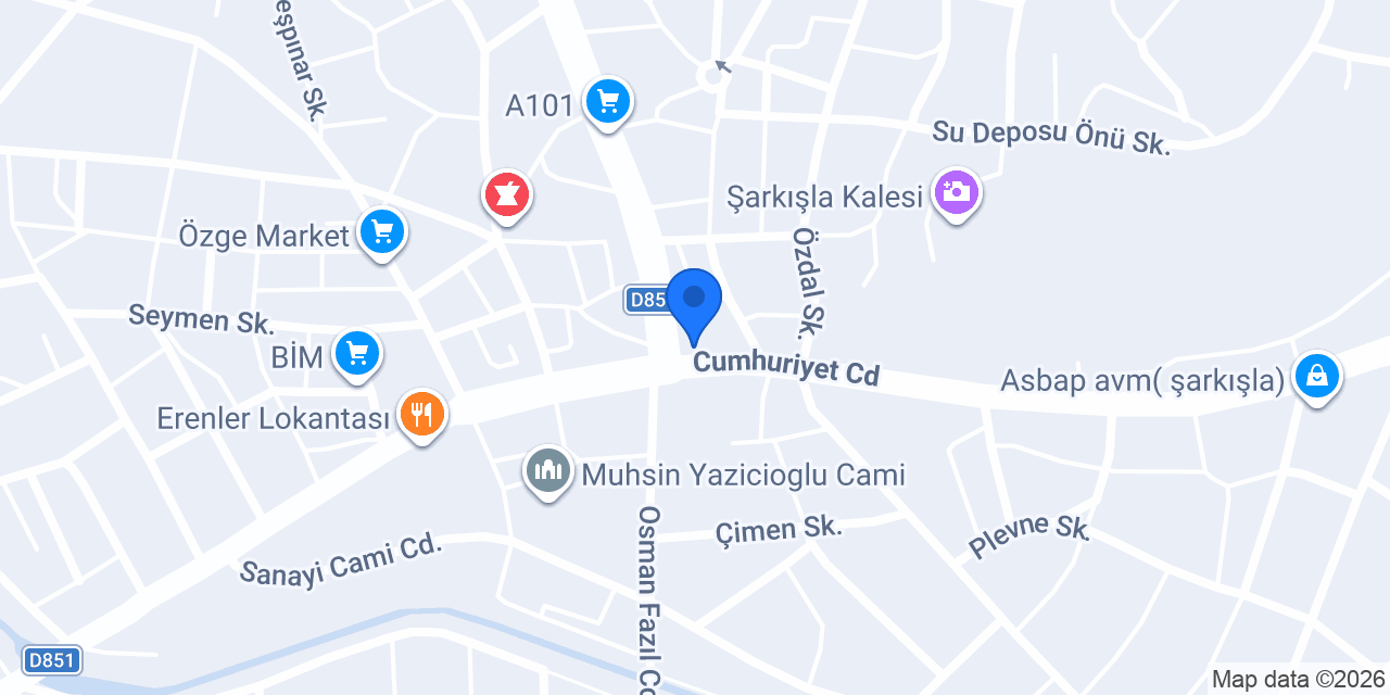Vodafone Cep Merkezi konumu