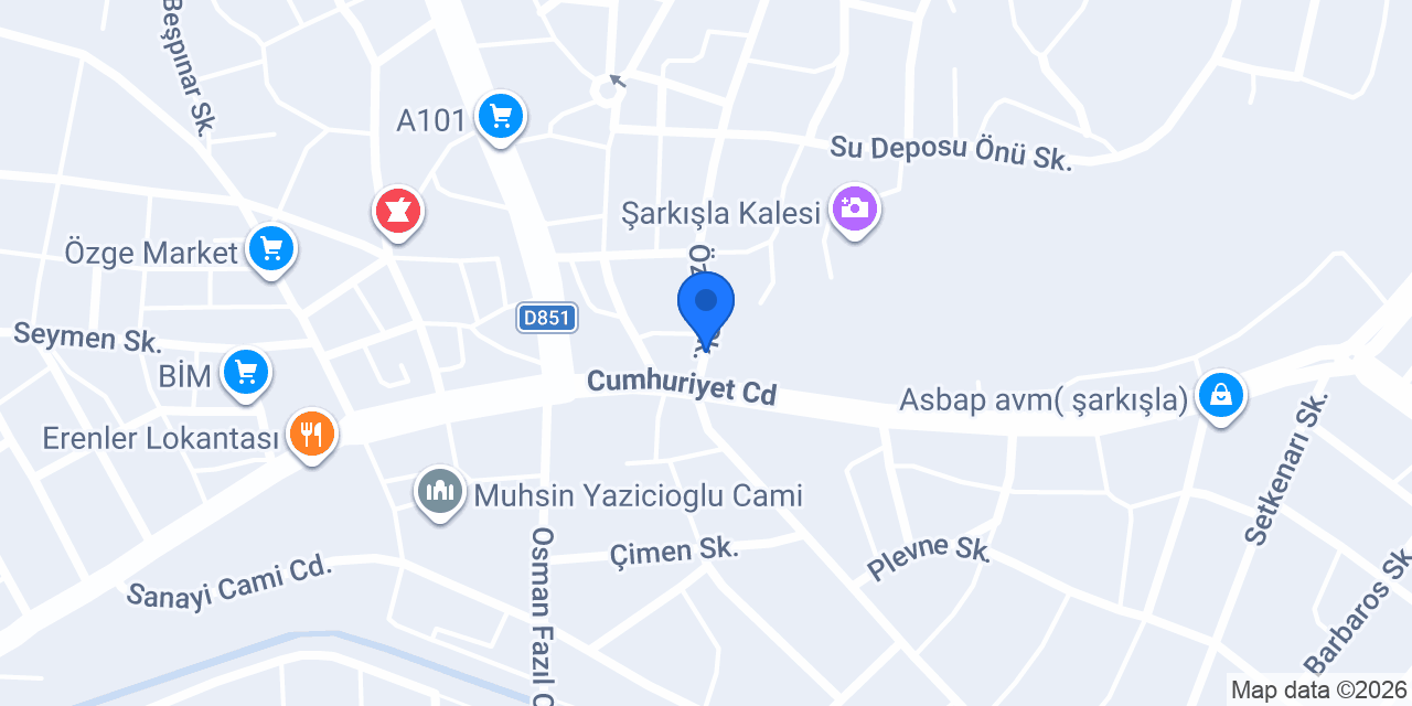 Oscar Pide Fırını konumu