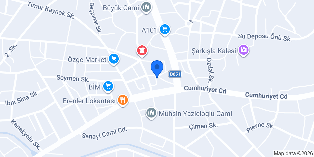 Mercan Bayan Kuaförü konumu