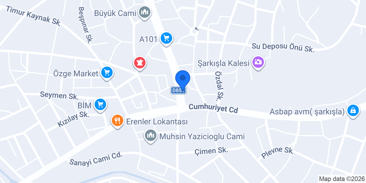 Sürat Kargo Şarkışla Şube konumu