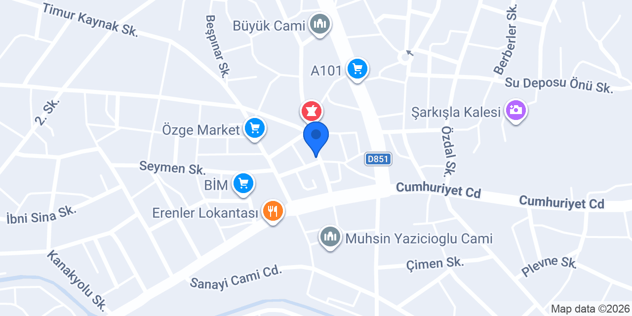 Şarkışla Tapu Müdürlüğü konumu
