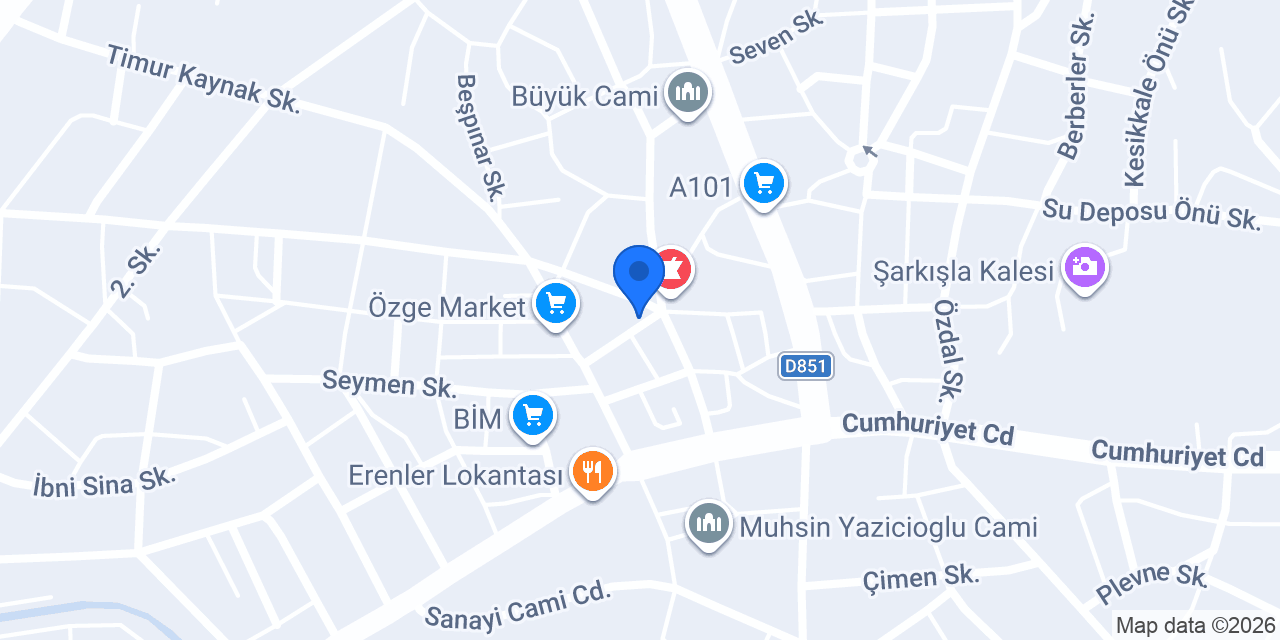 Ecem Gelinlik konumu
