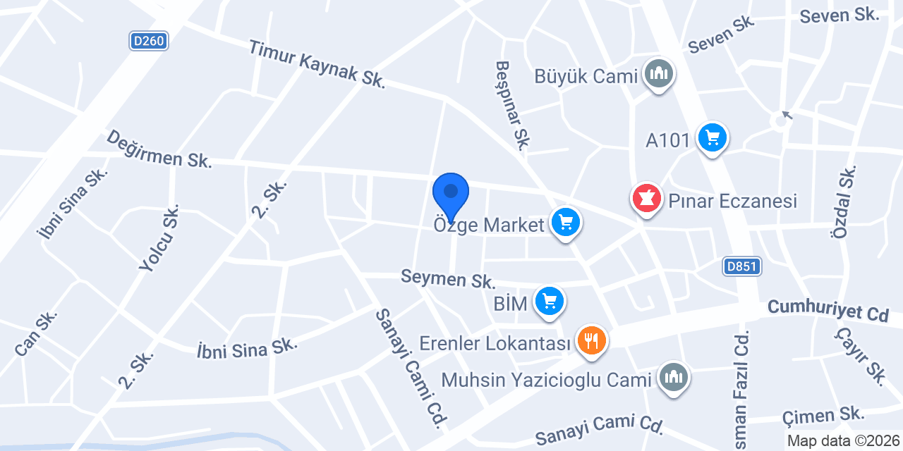Özel ŞARKIŞLA Sürücü Kursu konumu