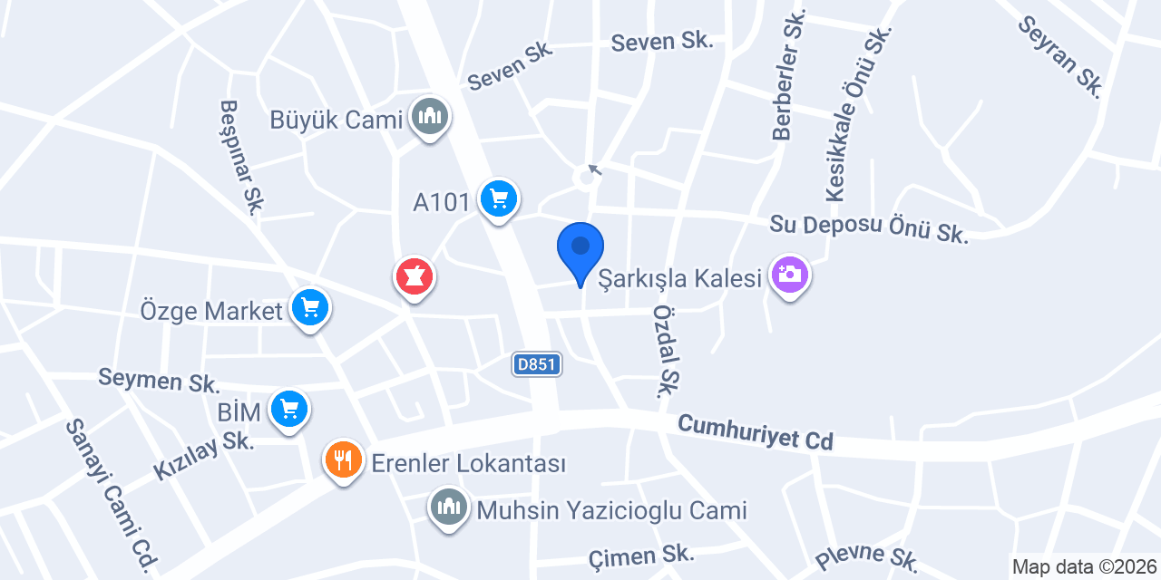 Pusat Paşa Erkek Kuaförü konumu