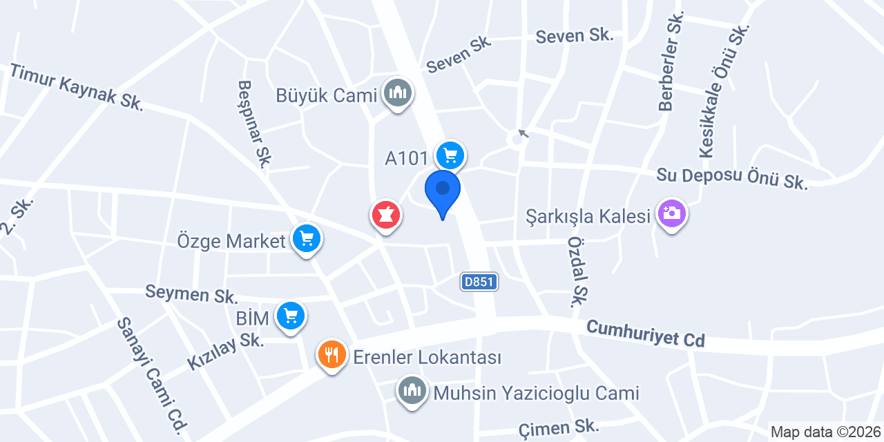 ŞARKIŞLA POLATOĞLU İNŞAAT NECATİ POLAT konumu