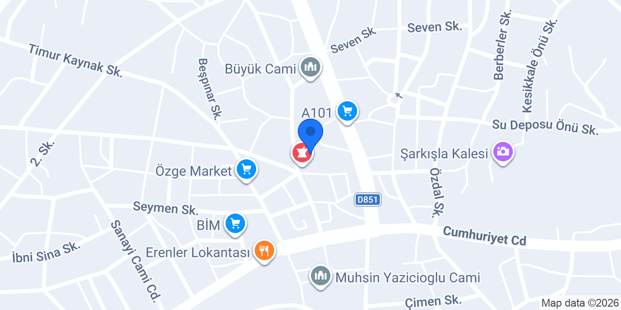 Açelya butik konumu
