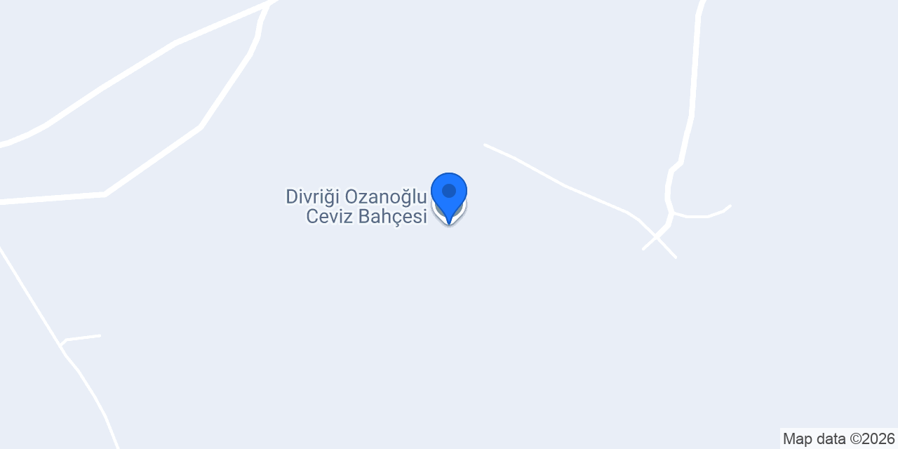 Divriği Ozanoğlu Ceviz Bahçesi konumu
