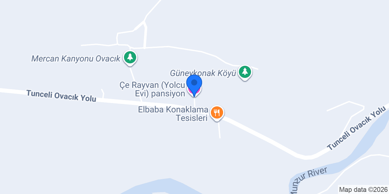 Çe Rayvan (Yolcu Evi) pansiyon konumu