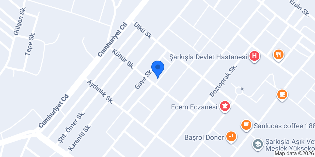 Ümit Vakfı Şarkışla konumu