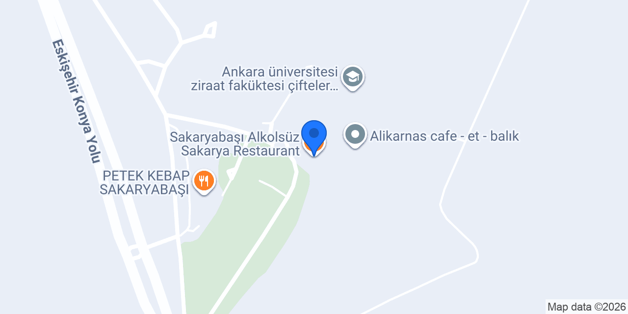 Sakaryabaşı Alkolsüz Sakarya Restaurant konumu
