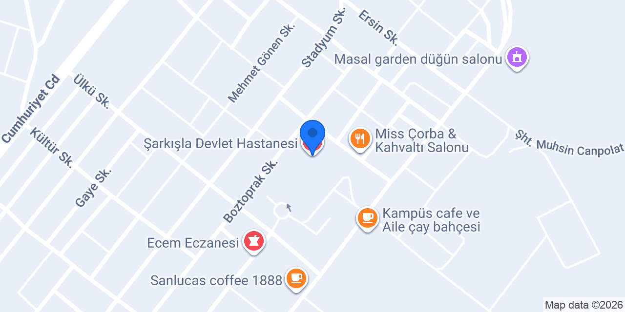 Şarkışla Devlet Hastanesi konumu
