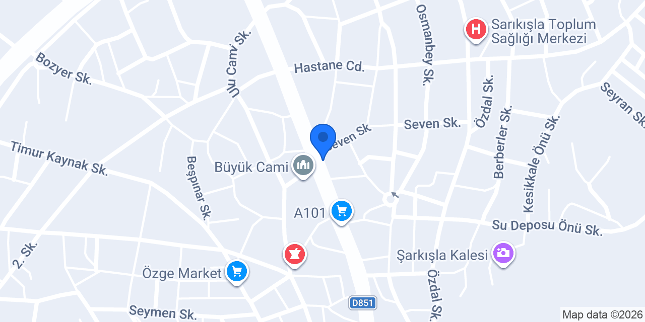 Beğendik Market konumu