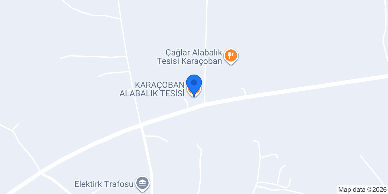 KARAÇOBAN ALABALIK TESİSİ konumu