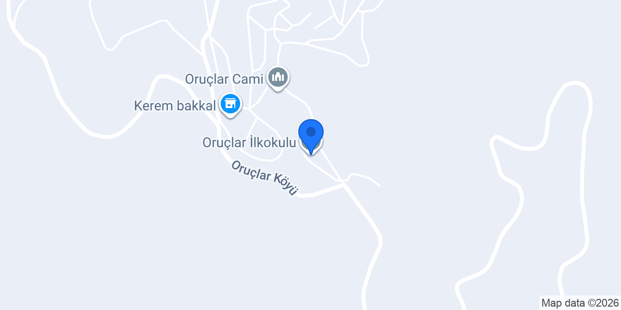 Oruçlar İlkokulu konumu
