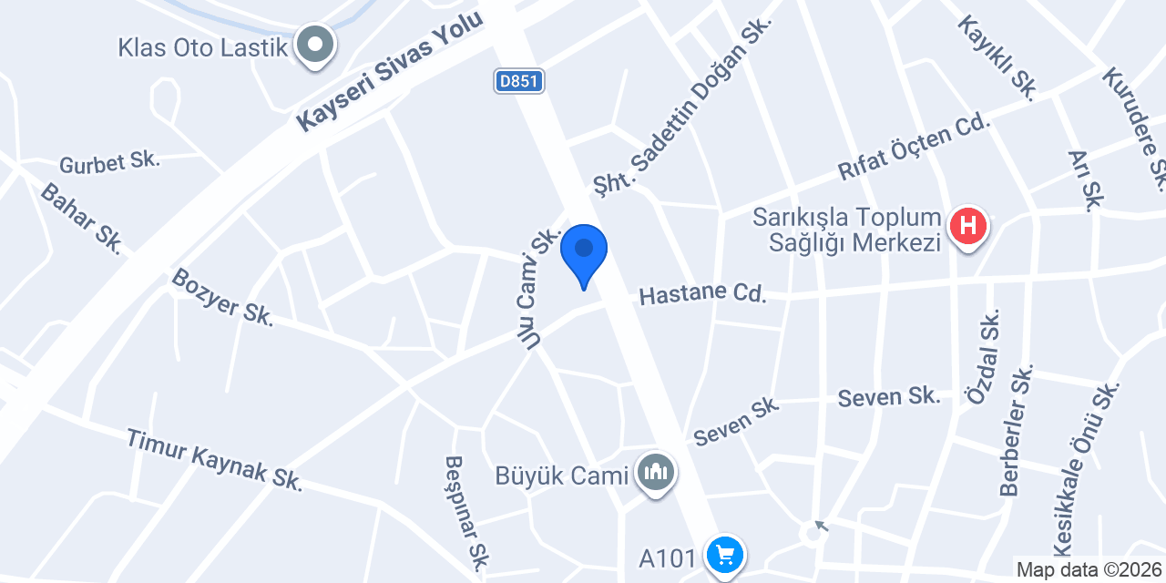 Arslan Hurdacılık Şarkışla konumu