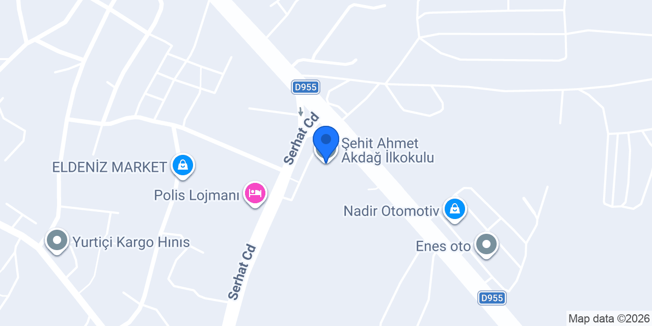 Şehit Ahmet Akdağ İlkokulu konumu