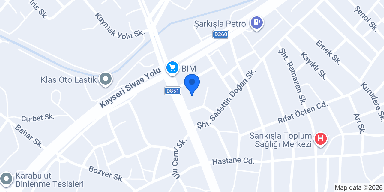 Şarkışla İmam Hatip Lisesi konumu