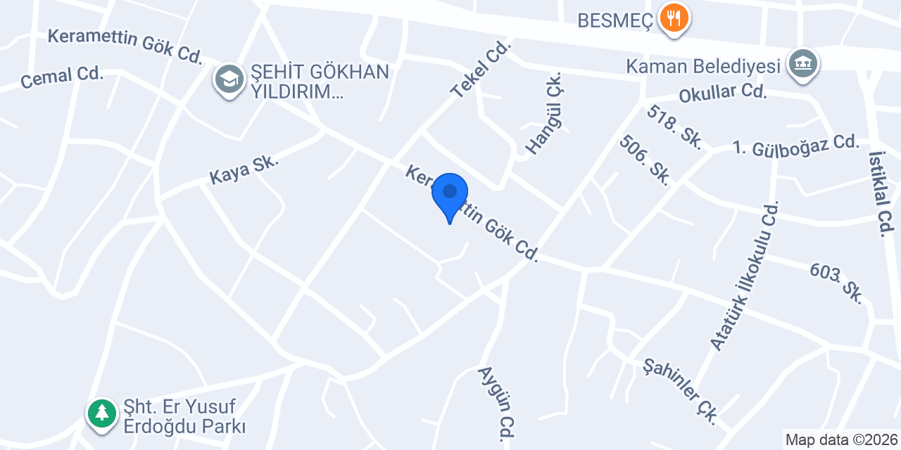 Bereket Anahtar ve Hırdavat konumu