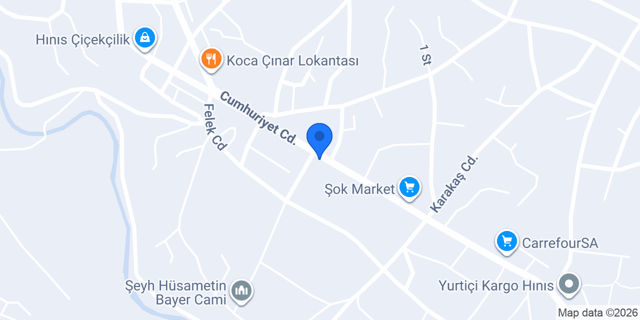 HINIS NARİN TAKSİ konumu