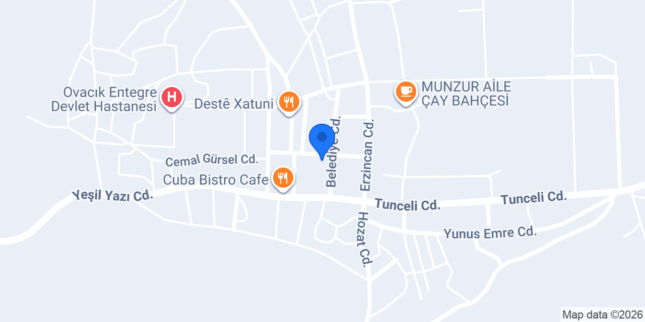 Simiray cafe pastane konumu
