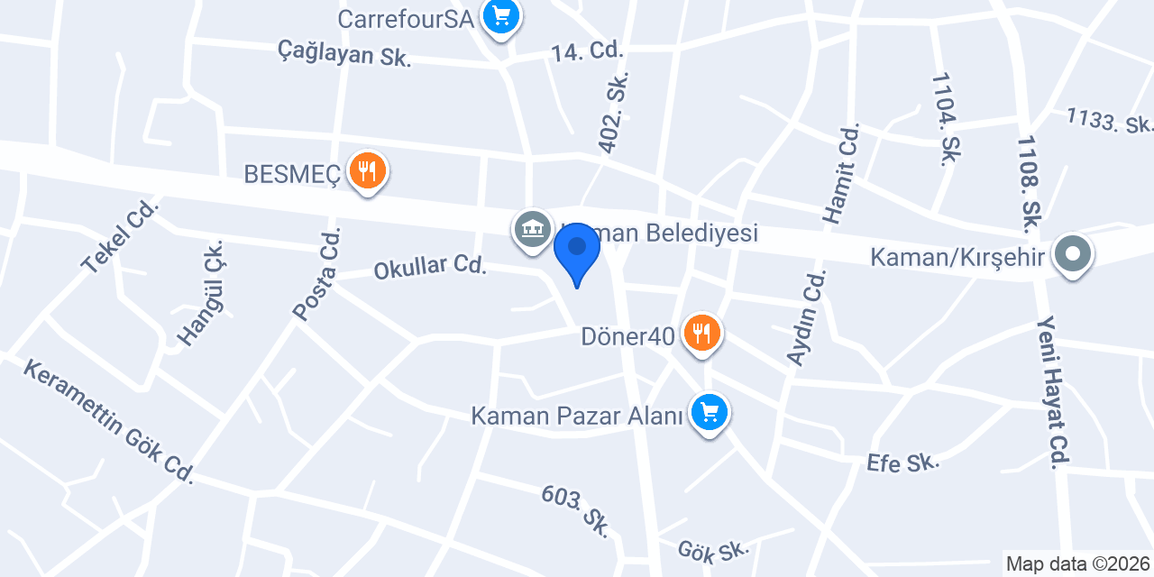 Gül pide salonu konumu