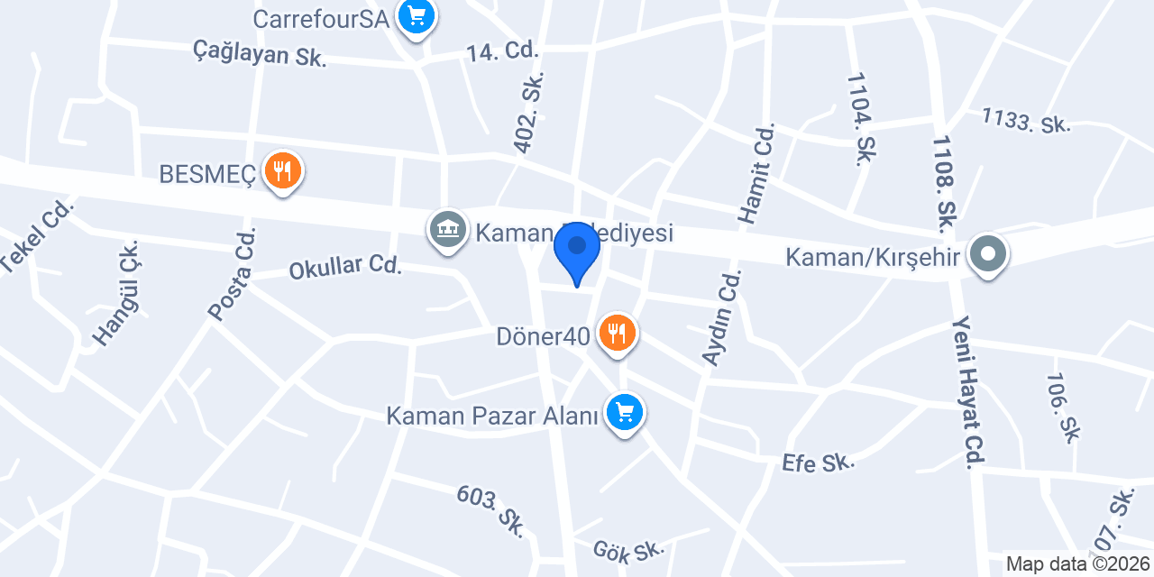 Kaman Apart Otel konumu