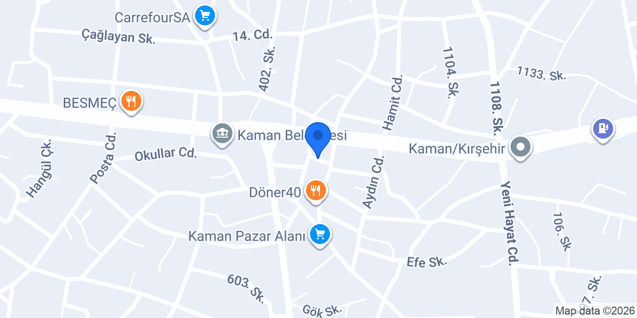 Kaman Veteriner Kliniği konumu