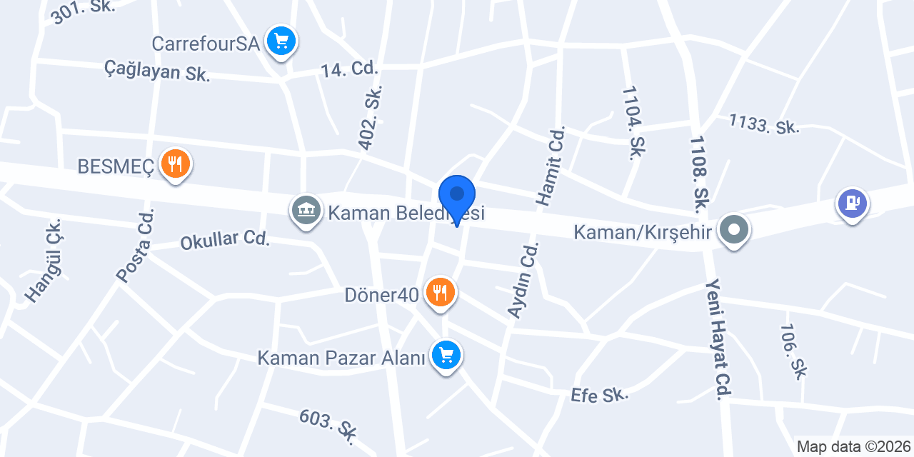Halkbank Kaman Şubesi konumu