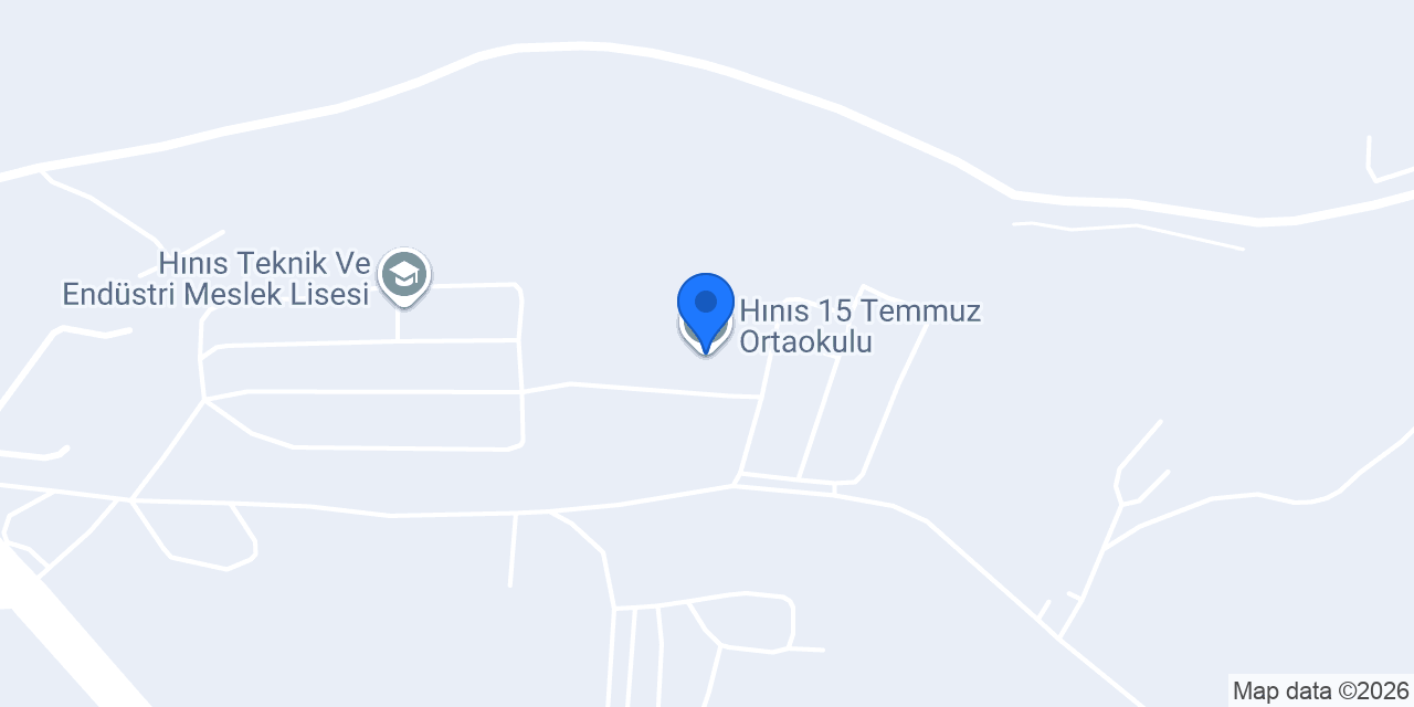 Hınıs 15 Temmuz Ortaokulu konumu