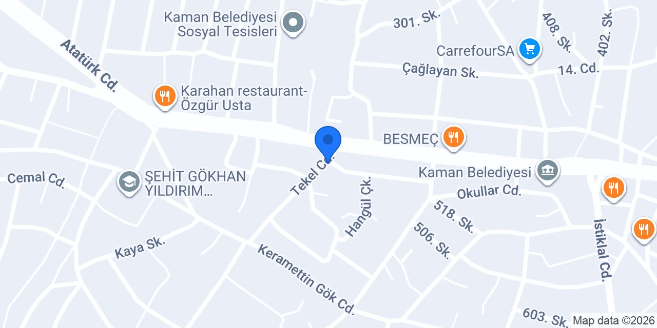 kaman taksi konumu